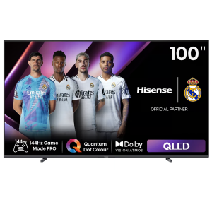 Hisense 100Q7Q 100-Inch QLED 4K UHD Smart TV – Dolby Vision IQ, HDR10+ Adaptive, DTS:X, 144Hz Game Mode Pro, HDMI 2.1 x4, VIDAA U7.6 OS