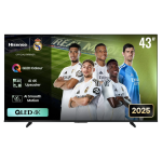 Hisense 43Q6QAU 43-Inch QLED 4K Smart TV – Dolby Vision, DTS Audio, HDMI 2.0, USB, VIDAA U8.5 OS, Bluetooth