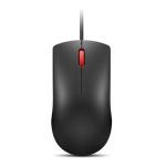 Lenovo 120 Wired Optical Mouse (4Y51M70368) – 1600 DPI LED Sensor, USB-A Plug-and-Play, 1.5m Cable, 3-Button Ambidextrous Design - Black