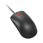 Lenovo 120 Wired Optical Mouse (4Y51M70368) – 1600 DPI LED Sensor, USB-A Plug-and-Play, 1.5m Cable, 3-Button Ambidextrous Design - Black
