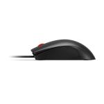Lenovo 120 Wired Optical Mouse (4Y51M70368) – 1600 DPI LED Sensor, USB-A Plug-and-Play, 1.5m Cable, 3-Button Ambidextrous Design - Black