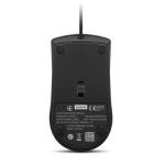 Lenovo 120 Wired Optical Mouse (4Y51M70368) – 1600 DPI LED Sensor, USB-A Plug-and-Play, 1.5m Cable, 3-Button Ambidextrous Design - Black
