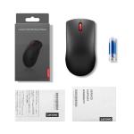 Lenovo 150 Wireless Mouse (4Y51M70369) – 2.4GHz USB-A Receiver, 1000 DPI Optical Sensor, 3 Buttons, 6-Month Battery Life, Ambidextrous Full-Size Design - Black