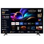 Hisense 55A85LEVS 55-Inch 4K UHD OLED Smart Digital TV - 120Hz Native, Swivel Stand, 60W 2.1.2ch Dolby Atmos, HDMI 2.1, VRR, ALLM, VIDAA OS - Black