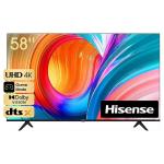 Hisense 58A6NS 58-Inch 4K UHD Smart TV – Dolby Vision, HDR10+, DTS Virtual:X, HDMI 2.1 eARC, VIDAA U7.6 OS
