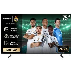 Hisense 75U7Q 75-Inch Mini-LED QLED 4K UHD Smart TV – Dolby Vision IQ, HDR10+ Adaptive, DTS:X, 165Hz Game Mode Ultra, VIDAA U9 OS