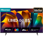 Hisense 85A6N 85-Inch 4K UHD Google Smart TV – Dolby Vision, DTS Virtual:X, Game Mode Plus, AI 4K Upscaler, Voice Remote