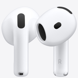 Apple AirPods 4 ANC MXP93LL/A White – H2 Chip, Active Noise Cancellation, Adaptive Audio, Personalized Spatial Audio, IP54 Water Resistant, USB-C Charging Case