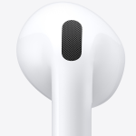Apple AirPods 4 MXP63ZP/A White – H2 Chip, Personalized Spatial Audio, Bluetooth 5.3, IP54 Water Resistant, USB-C Charging Case, Up to 30 Hours Battery