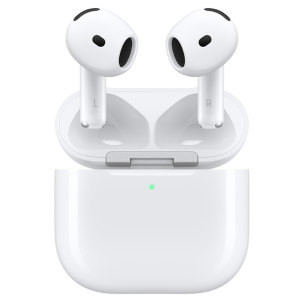 Apple AirPods 4 MXP63ZP/A White – H2 Chip, Personalized Spatial Audio, Bluetooth 5.3, IP54 Water Resistant, USB-C Charging Case, Up to 30 Hours Battery