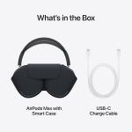 Apple AirPods Max USB-C Midnight – Active Noise Cancellation, Personalized Spatial Audio, Lossless Audio via USB-C, 20-Hour Battery, Bluetooth 5.0