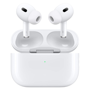 Apple AirPods Pro 2nd Gen USB-C White – H2 Chip, Active Noise Cancellation, Adaptive Transparency, Personalized Spatial Audio, IP54 Water Resistant