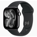 Apple Watch Series 11 (42mm) Jet Black Aluminum Case – Always-On Retina LTPO OLED Display, Apple S10 Chip, 64GB Storage, GPS, 50m Water Resistance, Fast Charging