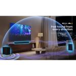 Hisense AX5100Q 5.1Ch Sound Bar – 580W, Dolby Atmos & DTS:X, Wireless 6.5" Subwoofer, Rear Surround Speakers, Bluetooth 5.3, HDMI eARC