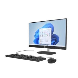 HP 24-cr2033 All-in-One PC | Intel Core Ultra 5 225U | 8GB DDR5 RAM | 512GB NVMe SSD | 23.8" FHD IPS Display | FreeDOS | Jet Black (D30BZEA)