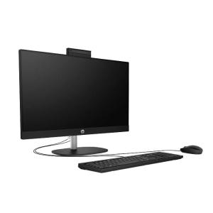 HP 24-cr2033 All-in-One PC | Intel Core Ultra 5 225U | 8GB DDR5 RAM | 512GB NVMe SSD | 23.8" FHD IPS Display | FreeDOS | Jet Black (D30BZEA)