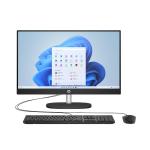 HP 24-cr2033 All-in-One PC | Intel Core Ultra 5 225U | 8GB DDR5 RAM | 512GB NVMe SSD | 23.8" FHD IPS Display | FreeDOS | Jet Black (D30BZEA)