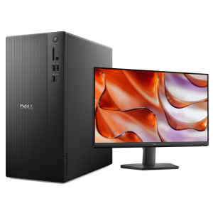 Dell Tower ECT1250 Desktop – Intel Core i3‑14100 14th Gen, 8GB DDR5 RAM, 512GB SSD, WiFi 6, Bluetooth, DOS + Dell 20” E2020H HD+ Monitor