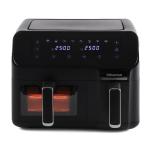 Hisense H08AFBK2S1 8L Dual Basket Air Fryer – 2700W Power, 80–200°C Temp Control, 10 Presets, LED Touch Display, Non-Stick Baskets