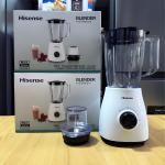 Hisense H15TBWES1A 1.5L Blender – 500W Motor, Stainless Steel Blades, 2-Speed + Pulse, BPA-Free Jar, Grinder Attachment