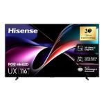 Hisense 116UX 116-Inch 4K UHD RGB Mini-LED QLED Smart TV – 165Hz, 10000 Nits, Dolby Vision IQ & Atmos, 110W 6.2.2 Ch Audio, VIDAA OS, HDMI 2.1