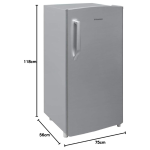 Hisense 195L Single Door Refrigerator RR195DAGS – Built-in Freezer, Mechanical Thermostat, Semi-Auto Defrost, Energy Class A+, Low Noise Design