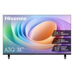 Hisense 32A3QS 32-Inch HD LED TV - Inbuilt DVB-T2/S2 Digital Tuner, HDR10, HDMI, USB, Natural Color Enhancer, Dolby Audio - Black