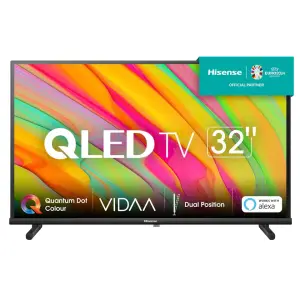 Hisense 32A5KQ QLED Smart TV – 32" FHD Display, VIDAA OS, DTS Virtual X, HDMI ARC, USB, DVB-T2/S2 Tuner