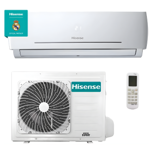 Hisense 36000 BTU Wall Split Air Conditioner – Model AS-36HR4SDA, Inverter, Cooling & Heating, Wi-Fi Control, R410A Refrigerant, 4D Auto Airflow, Ultra Hi-Density Filter