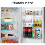 Hisense 419L Double Door Fridge RT419N4DGN – Frost-Free, Top Mount Freezer, Water Dispenser, Multi-Air Flow, LED Lighting, A+ Energy Rating, Silver