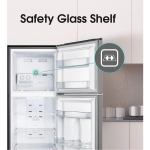 Hisense 419L Double Door Fridge RT419N4DGN – Frost-Free, Top Mount Freezer, Water Dispenser, Multi-Air Flow, LED Lighting, A+ Energy Rating, Silver