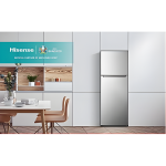 Hisense 419L Double Door Fridge RT419N4DGN – Frost-Free, Top Mount Freezer, Water Dispenser, Multi-Air Flow, LED Lighting, A+ Energy Rating, Silver