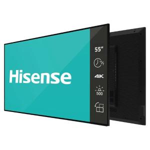 Hisense 55GM50D 55" 4K UHD Commercial Digital Signage Display, 500 Nits Brightness, 18/7 Operation, Android 11 OS, 3GB RAM/32GB Storage
