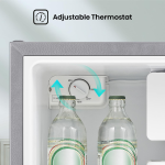 Hisense 60L Single Door Refrigerator RR60D4ASU – Compact Design, Internal Freezer, Mechanical Thermostat, Low Noise, Energy Efficient