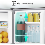 Hisense 60L Single Door Refrigerator RR60D4ASU – Compact Design, Internal Freezer, Mechanical Thermostat, Low Noise, Energy Efficient