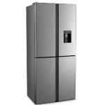 Hisense 610L 4-Door Refrigerator – Inverter Technology, Total No Frost, Water Dispenser, LED Touch Control, Silver Finish