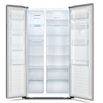 Hisense 750L Side-by-Side Fridge RC-75WS4SB1 – Frost-Free, Multi-Air Flow, Built-in Water Dispenser, LED Touch Control, A+ Energy Rating, Silver Finish