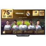 Hisense 75UR8S 75-Inch 4K RGB Mini-LED Smart Digital TV - 180Hz Native, 3500 Nits Peak, Hi-View AI Engine RGB, 50W 2.1.2ch Devialet Audio, 4x HDMI 2.1, Wi-Fi 6, VIDAA OS - Charcoal Gray