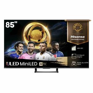 Hisense 85U7Q-RM 85-Inch Mini-LED ULED 4K Smart TV – Dolby Vision IQ, HDR10+ Adaptive, DTS Virtual:X, Game Mode Pro, HDMI 2.1 x4, VIDAA U8.5 OS