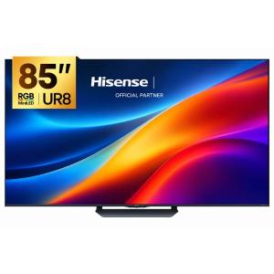 Hisense 85UR8S 85-Inch 4K RGB Mini-LED Smart Digital TV - 180Hz Native, 3500 Nits Peak, Hi-View AI Engine RGB, 50W 2.1.2ch Devialet Audio, 4x HDMI 2.1, Wi-Fi 6, VIDAA OS - Charcoal Gray