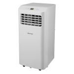 Hisense 9000 BTU Smart Portable Air Conditioner – Wi-Fi Control, 3-in-1 Cooling/Dehumidifier/Fan, Remote, 115V, For Rooms Up to 400 Sq. Ft