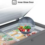Hisense FC-26DT4ST 260L Chest Freezer – Fast Freeze, Adjustable Thermostat, Inner Glass Door, LED Light, Eco-Friendly R600a Refrigerant, Low Noise Design