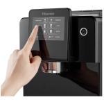 Hisense HAUCMBK1S5 Fully Automatic Bean-to-Cup Espresso Coffee Machine – 19-Bar Pressure, 1.7L Water Tank, 250g Bean Container, Integrated Grinder, LCD Touch Display – Black