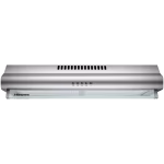 Hisense HH060PASS 60cm Built-In Hood – 200m³/h Extraction Rate, 3-Speed Push Button Control, LED Lighting, Washable Aluminum Filters, Stainless Steel Finish