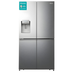 Hisense RC-720 720L Side-by-Side Refrigerator – Ice & Water Dispenser, Total No Frost, Multi-Airflow Cooling, Inverter Technology, Silver Finish