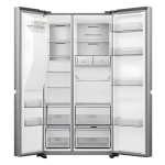 Hisense RC-720 720L Side-by-Side Refrigerator – Ice & Water Dispenser, Total No Frost, Multi-Airflow Cooling, Inverter Technology, Silver Finish