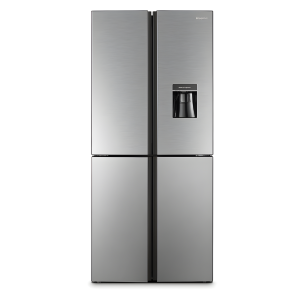 Hisense RQ515 4-Door Refrigerator – 520L Capacity, Inverter Technology, Frost-Free Cooling, LED Touch Control, Silver Finish