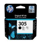 HP 305 Black Original Ink Cartridge (3YM61AE) | Black Ink | 120 Pages Yield | Genuine HP Thermal Inkjet