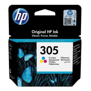 HP 305 Tri-Color Original Ink Cartridge (3YM60AE) | Tri-Colour Ink | 100 Pages Yield | Genuine HP Thermal Inkjet