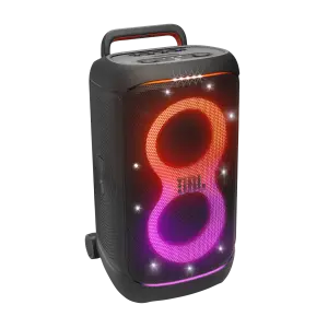 JBL PartyBox 520 Portable Bluetooth Speaker – 400W RMS, Dual 7.5" Woofers, AI Sound Boost, Dynamic Light Show, IPX4 Splashproof, 15H Battery, Mic & Guitar Inputs – Black